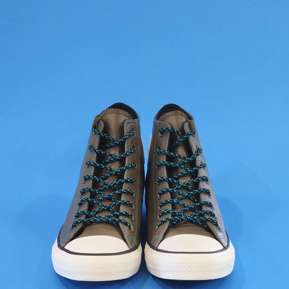 Converse CTAS Hi Tumbled Leather 'Surplus Olive' Unisex Sneakers 165957C NWT - Picture 6 of 6